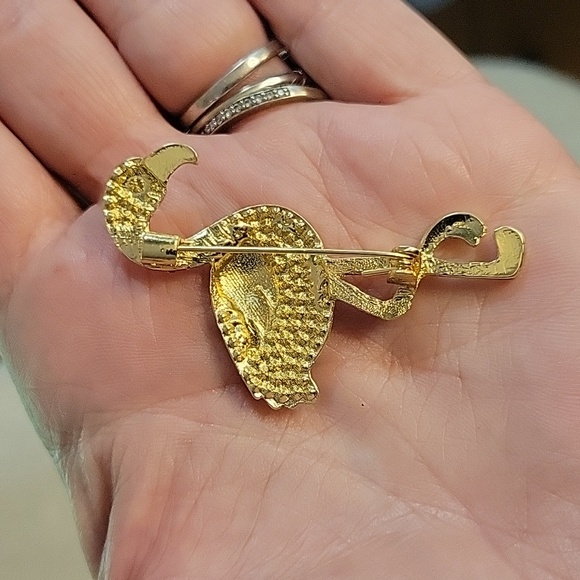 Pink Flamingo Brooch - Picture 4 of 5